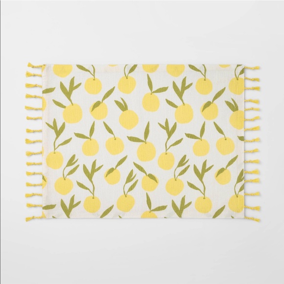 Opalhouse Dining Opalhouse Lemons Fringe Tassel Placemat Cotton
